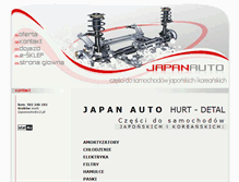 Tablet Screenshot of japanauto.pl